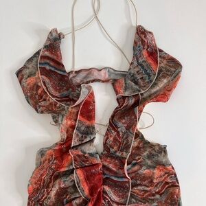 Mini ruffle dress